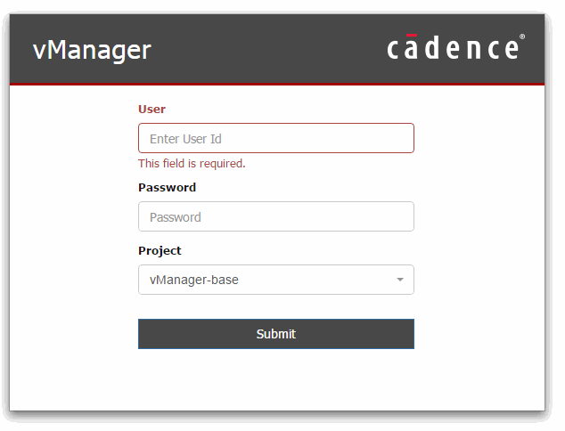 vManager 集成界面