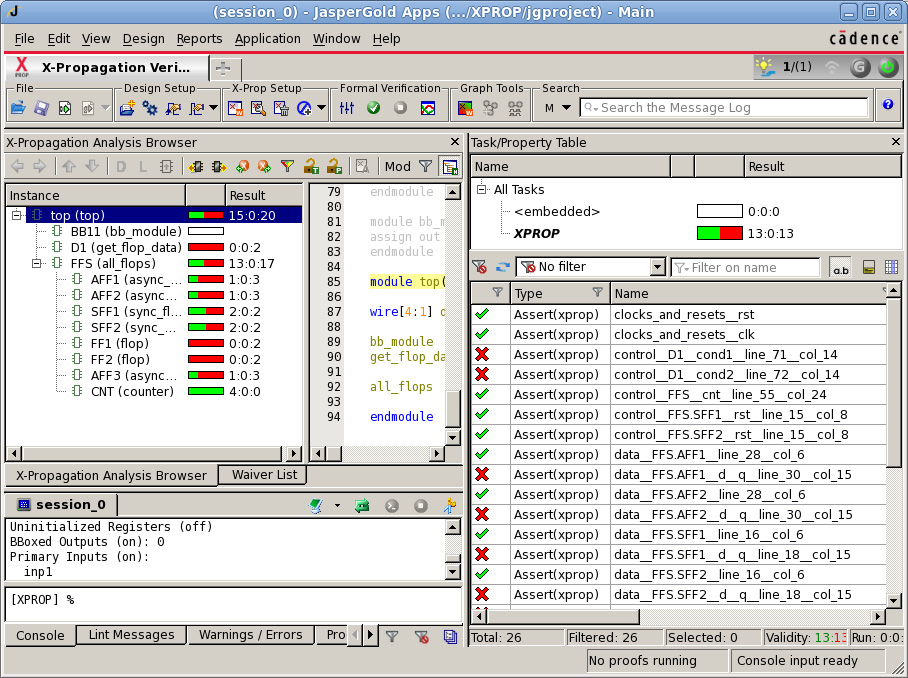 X-Propagation 验证界面