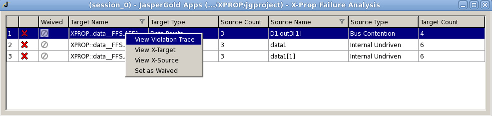 X-Propagation 验证界面